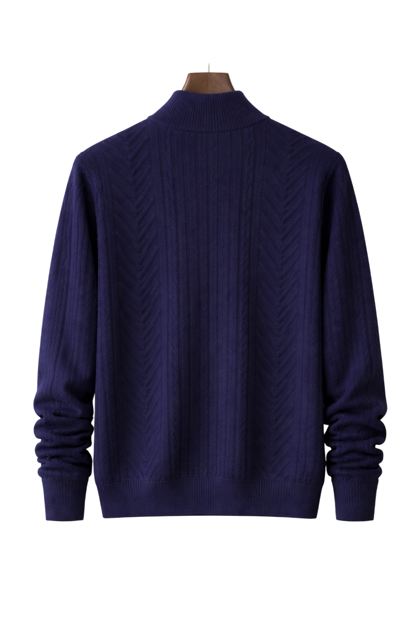 Nocturne Rib Wool Quarter-Zip